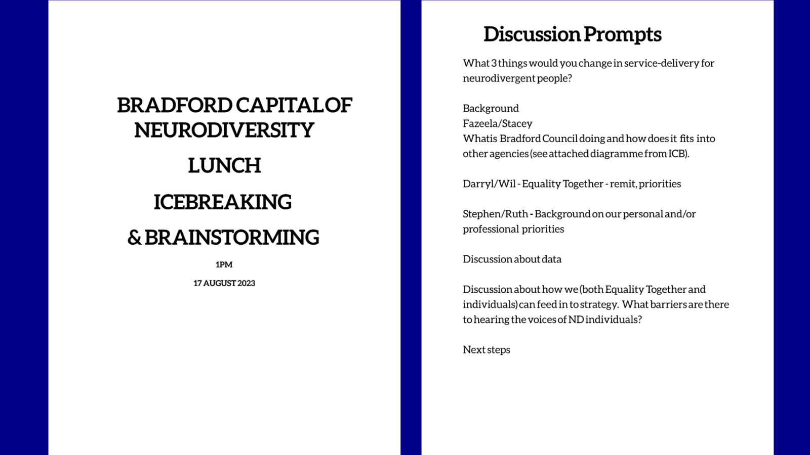Bradford Neurodiversity Event