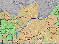 Map of Lower Congo showing the distribution ofrock-art sites