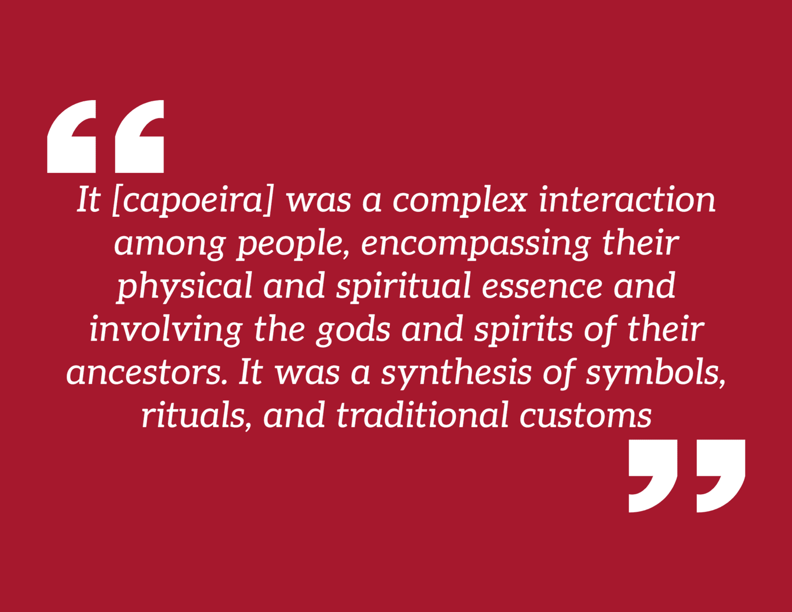 The hidden history of Capoeira