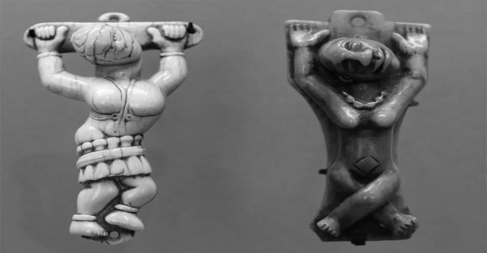 Pendants with a feminine Christ that may represent the martyrdom of Kimpa Vita