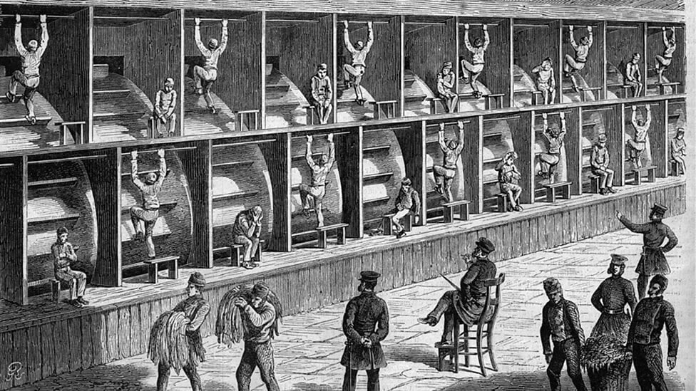 The Treadmill at Coldbath Fields Prison - 1868