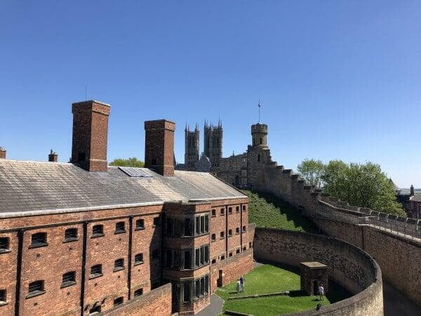 The prison in the walls of Lincoln castle